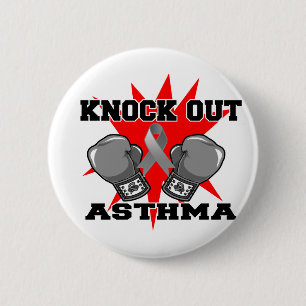 Badge Rond 5 Cm Assommez l'asthme