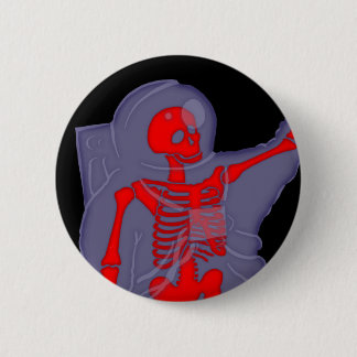 Badge Rond 5 Cm Astronaute squelettique