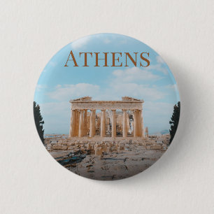 Badge Rond 5 Cm Athènes Grèce