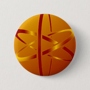 Badge Rond 5 Cm atome athée