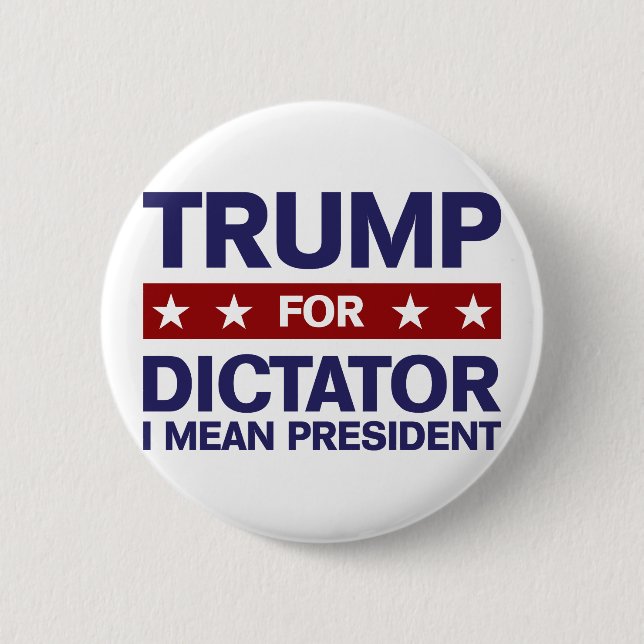 Badge Rond 5 Cm Atout pour le dictateur (Devant)