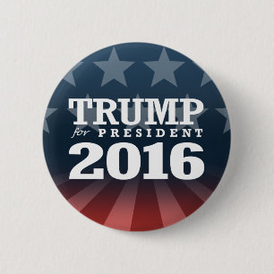 BADGE ROND 5 CM ATOUT POUR LE PRÉSIDENT 2016