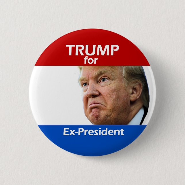 Badge Rond 5 Cm ATOUT pour l'ex-président (Devant)