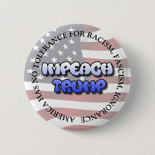 BADGE ROND 5 CM ATTAQUEZ L'ANTI BOUTON DE DONALD TRUMP D'ATOUT