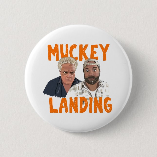 Badge Rond 5 Cm Atterrissage de la clé (Devant)