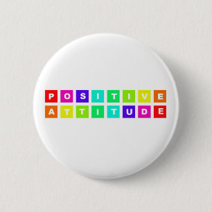 Badge Rond 5 Cm attitude positive