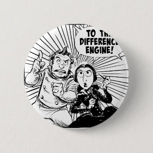 Badge Rond 5 Cm Au panneau de moteur de différence
