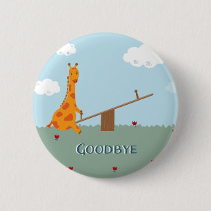 Badge Rond 5 Cm Au revoir