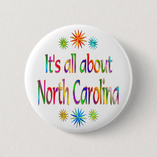 Badge Rond 5 Cm Au sujet de la Caroline du Nord