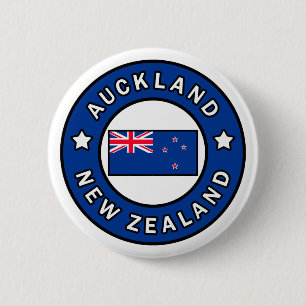 Badge Rond 5 Cm Auckland Nouvelle-Zélande
