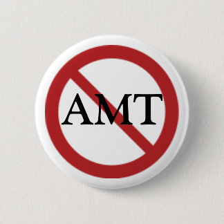 Badge Rond 5 Cm Aucun bouton d'AMT
