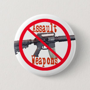Badge Rond 5 Cm Aucun bouton d'armes d'assaut