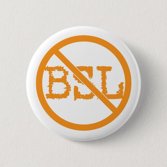 Badge Rond 5 Cm Aucun bouton de BSL (Devant)