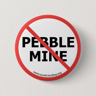 Badge Rond 5 Cm Aucun bouton de mine de caillou