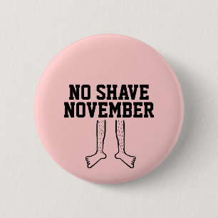 BADGE ROND 5 CM AUCUN BOUTON DE NOVEMBRE DE RASAGE