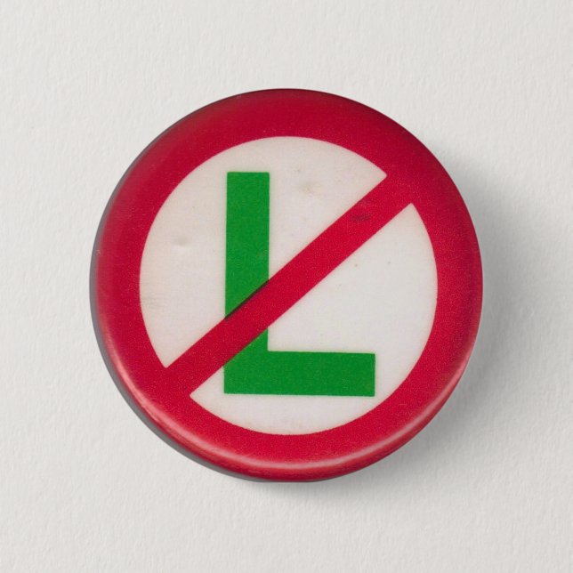 Badge Rond 5 Cm Aucun L (Noel) bouton (Devant)