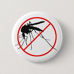 Badge Rond 5 Cm Aucun moustique