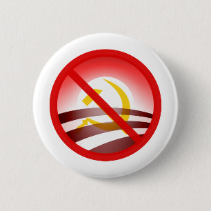 Badge Rond 5 Cm Aucun Obama 2012