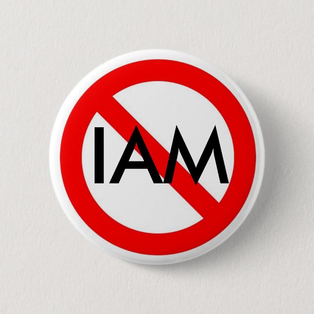 Badge Rond 5 Cm aucun signe, JE SUIS (Devant)