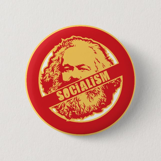Badge Rond 5 Cm Aucun socialisme (Devant)