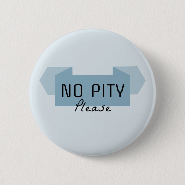 Badge Rond 5 Cm Aucune pitié svp (Devant)