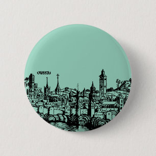 Badge Rond 5 Cm Augsbourg capitale allemande de la Souabe