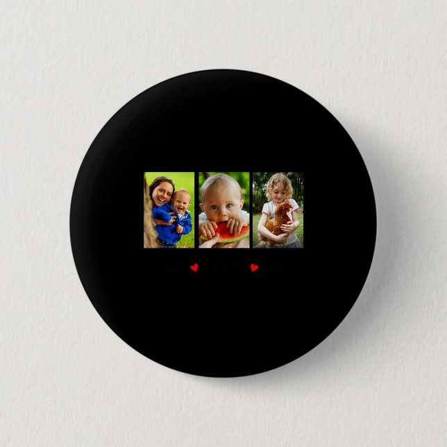 Badge Rond 5 Cm Aunt Ever 3 Photo  (Devant)
