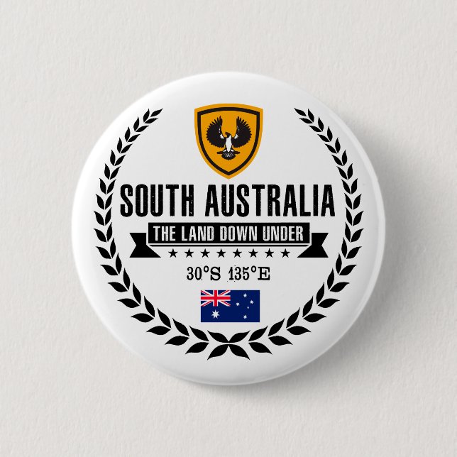 Badge Rond 5 Cm Australie du Sud (Devant)
