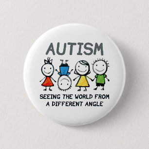 Badge Rond 5 Cm Autism