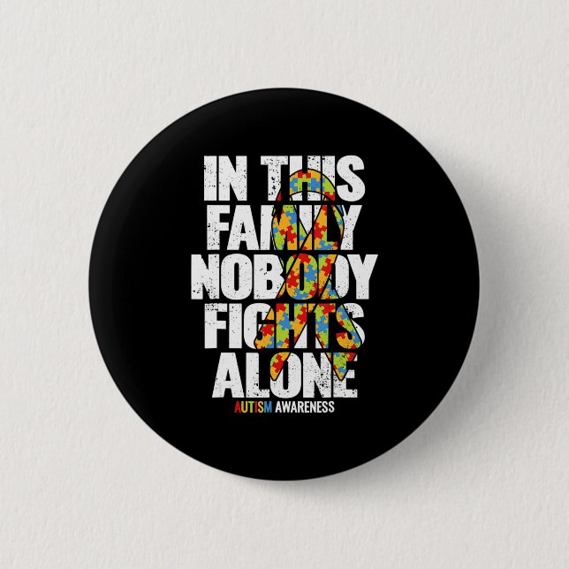 Badge Rond 5 Cm Autism (Devant)