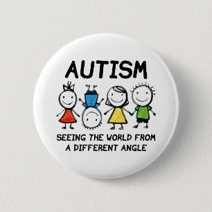 Badge Rond 5 Cm Autism