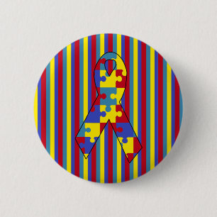 Badge Rond 5 Cm Autisme