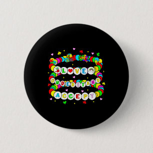 Badge Rond 5 Cm Autisme Amitié Bracelet Aimer Accepter Comprendre
