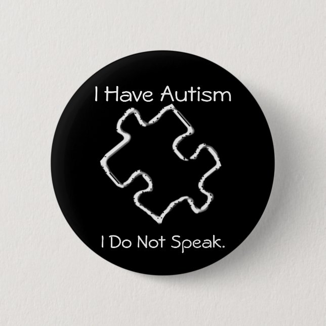 Badge Rond 5 Cm Autisme de prudence (Devant)