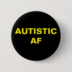 Badge Rond 5 Cm Autiste AF Autisme Neurodiversity Pride