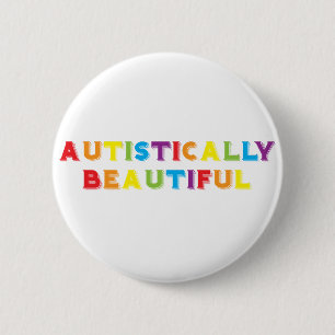 Badge Rond 5 Cm Autistement Belle