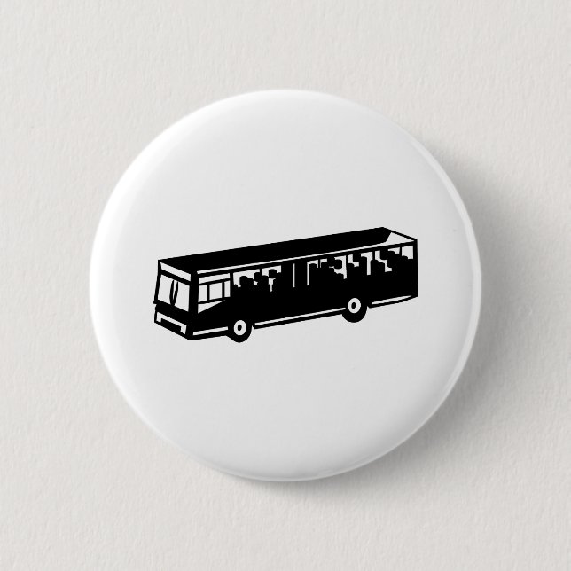 Badge Rond 5 Cm Autobus (Devant)