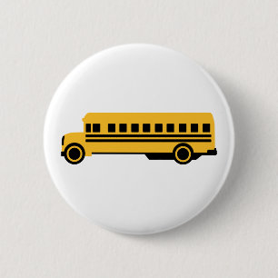 Badge Rond 5 Cm Autobus scolaire
