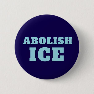 Badge Rond 5 Cm Autocollant de protestation Abolir ICE