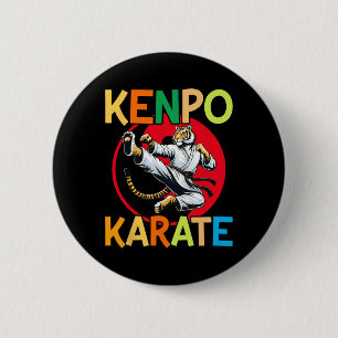 Badge Rond 5 Cm Autodéfense Kenpo Karate Arts martiaux