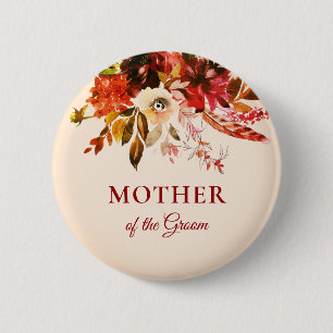 Badge Rond 5 Cm Automne Splendor Ivory Blush Mère De La Salle