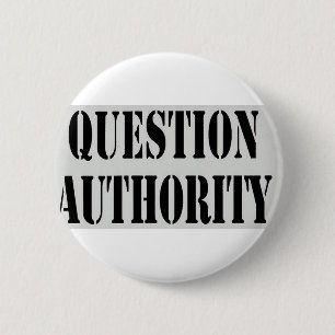 Badge Rond 5 Cm Autorité de question