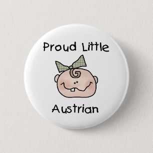 Badge Rond 5 Cm Autrichien fier de bébé