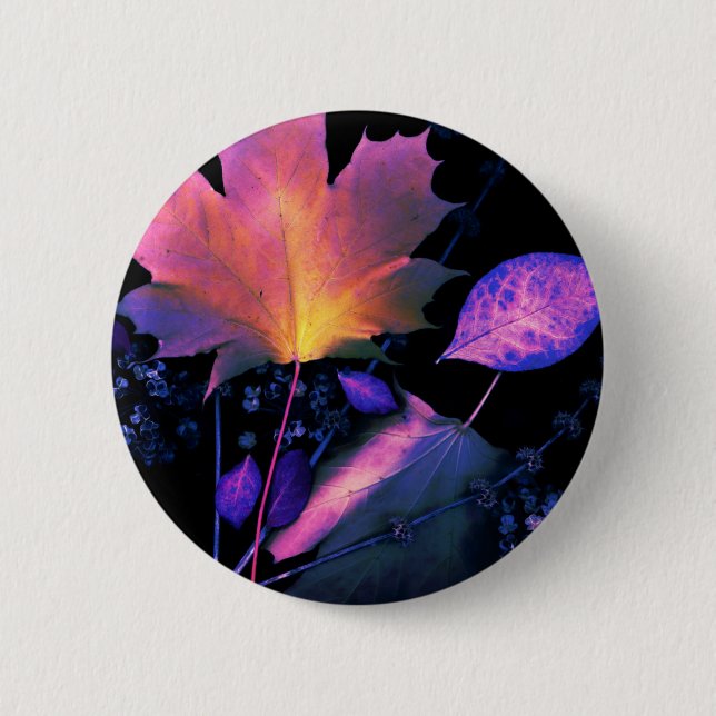 Badge Rond 5 Cm Autumn Leaves (Devant)
