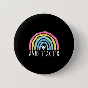 Badge Rond 5 Cm Avancement d'un enseignant avide par l'appréciatio
