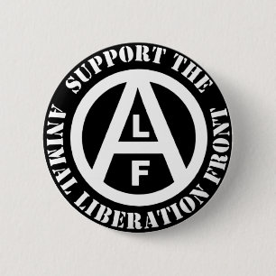Badge Rond 5 Cm Avant de libération animale végétalien végéta