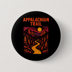 Badge Rond 5 Cm Aventure de randonnée féminine dans les Appalaches