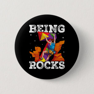 Badge Rond 5 Cm Aventures d'escalade de 7 ans pour un 7ème anniver