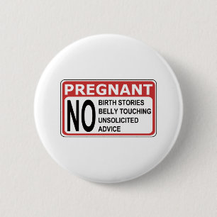BADGE ROND 5 CM AVERTISSEMENT ENCEINTE