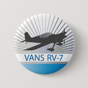 Badge Rond 5 Cm Avion des fourgons RV-7
